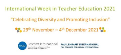 Towards entry "International Week in Teacher Education 2021 “Celebrating Diversity and Promoting Inclusion”"
