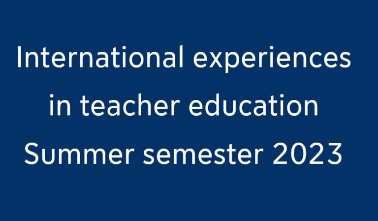 Programme for the summer semester 2023