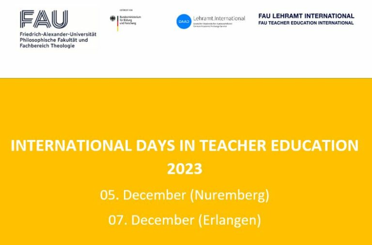 International Days 2023 on December 5 (Nuremberg) and December 7 (Erlangen)